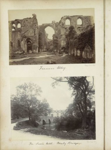 Overgrown ruins of Furness Abbey