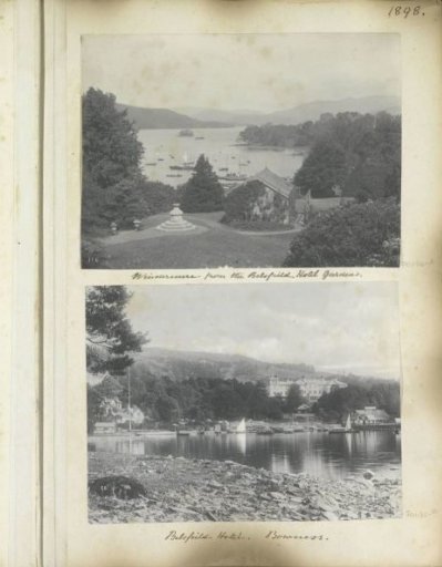 View of Belsfield Hotel over a body of water in Bowness-on-Windermere