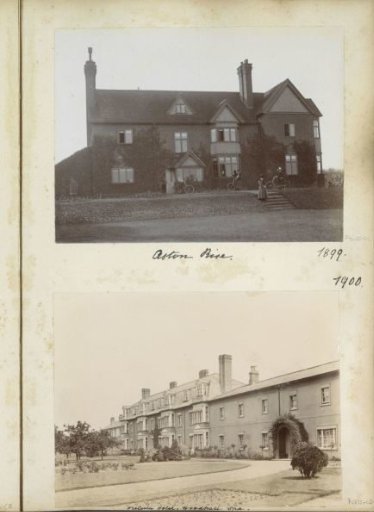 Four Women with Bicycles Posing in Front of a Country House in Aston Rise