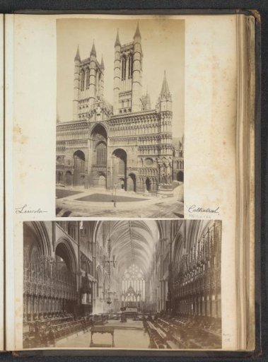 Portal and towers of Lincoln Cathedral