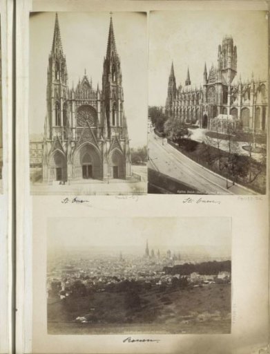 Exterior of the Abbey Church of Saint-Ouen in Rouen