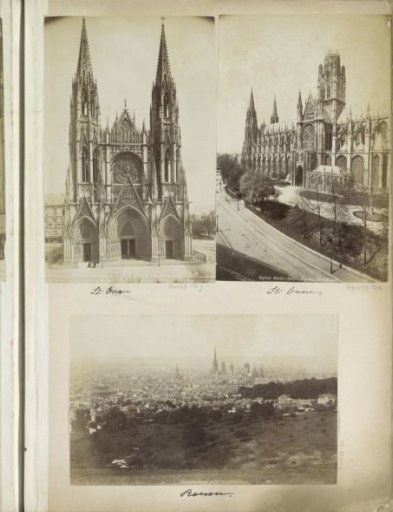 View of the South Side of the Abbey Church of Saint-Ouen in Rouen