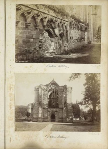 Ruin of the Eastern Choir of Bolton Abbey in Wharfedale