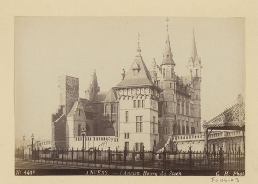 Exterior of Het Steen in Antwerp