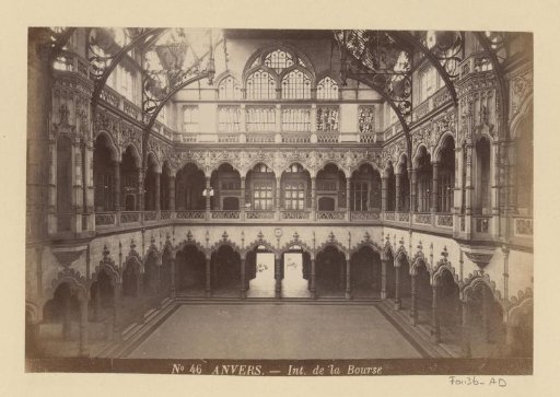 Interior of the Antwerp Stock Exchange