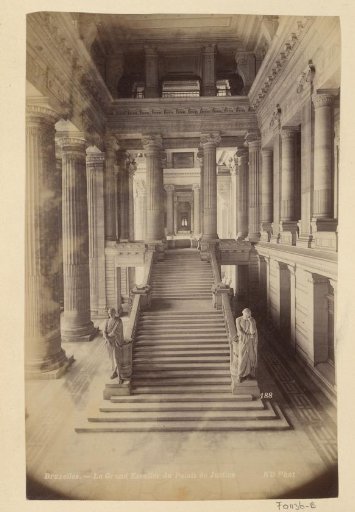 Staircase in the Palace of Justice in Brussels