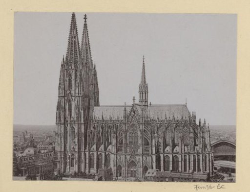 View of the Cologne Cathedral (south side)