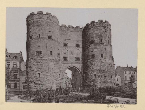 Exterior of the Hahnentorburg in Cologne