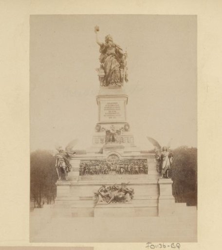 Niederwalddenkmal with the statue of Germania near Rüdesheim in Germany