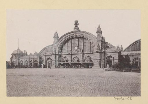 Exterior of the Central Station of Frankfurt am Main