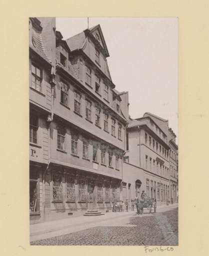 Row of Houses in a Street in Frankfurt am Main