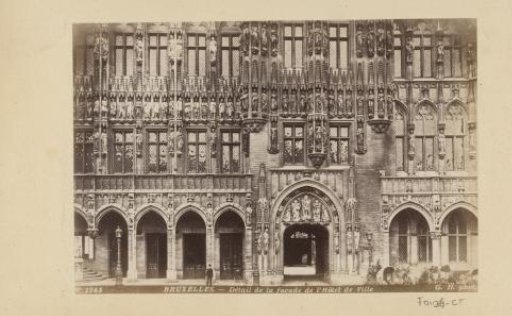 Part of the Facade of the Town Hall of Brussels