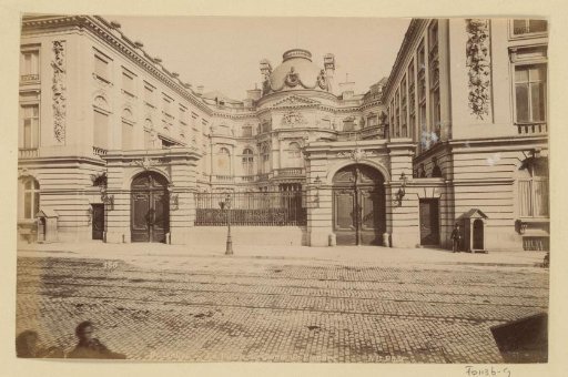 Exterior of the Palace of the Count of Flanders in Brussels