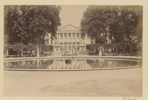 Exterior of the Palace of the Nation in Brussels