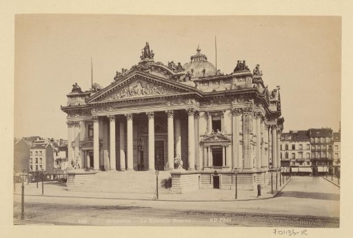 Stock Exchange of Brussels seen from the Anspachlaan
