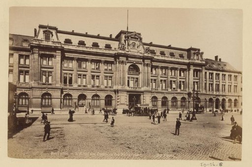 Post and Telegraph Office at the Muntplein in Brussels