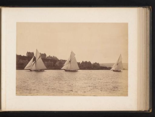 Sailing ships Dorothea, Yvonne and Doris afloat