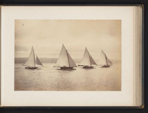 Sailing ships, including Dorothy, Caprice and Astore, launched
