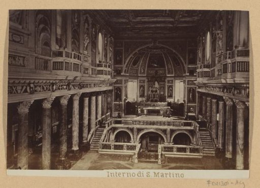Interior of the San Martino ai Monti in Rome