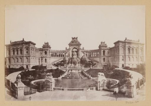 View of the Palais Longchamps in Marseille