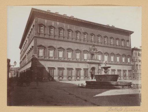 View of the Palazzo Farnese in Rome