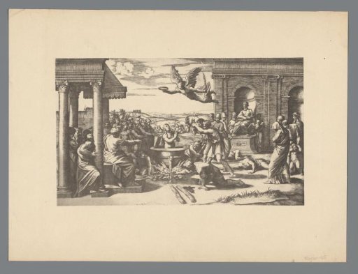 Photoreproduction of a print, depicting the death of martyrs