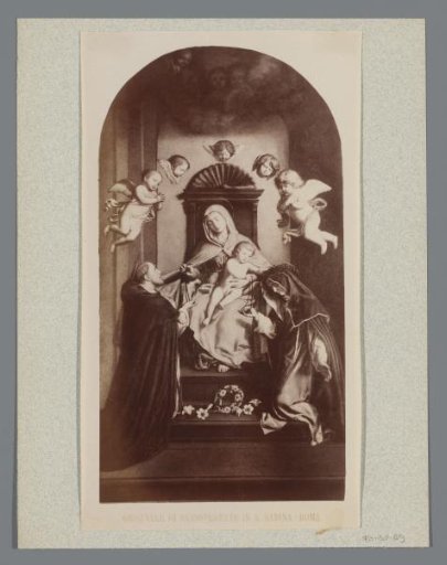 Photoreproduction of the Madonna del Rosario by Giovanni Battista Salvi