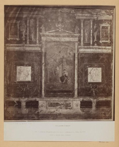 Photographic reproduction of a fresco, depicting the Education of Bacchus