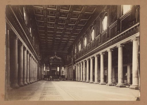 Interior of the Basilica of Santa Maria Maggiore in Rome