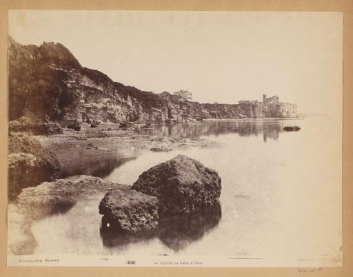 Rocky coast near Nettuno, seen from Porto d'Anzio