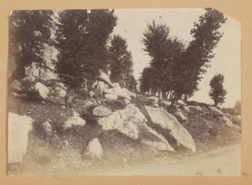 Rocks along a road, probably in Italy