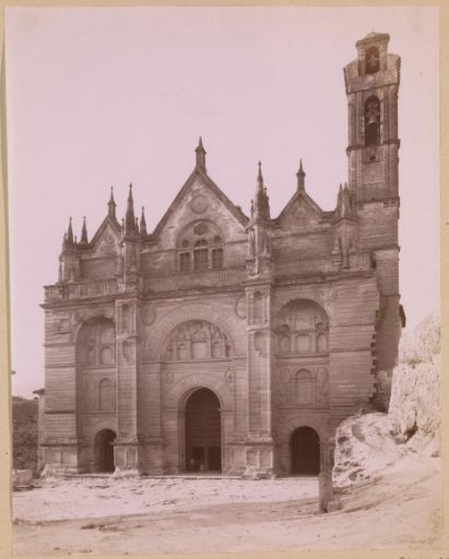 View of a church, possibly in Granada, Spain