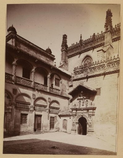 View of the entrance of the royal chapel in the Cathedral of Granada