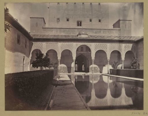 View of the Patio de la Acequia of the Palacio de Generalife near the Alhambra, Granada