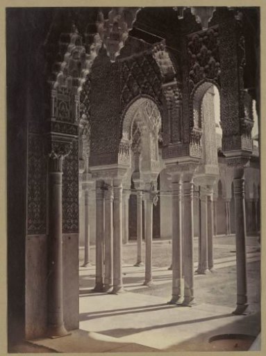 Patio de los Leones in the Alhambra in Granada