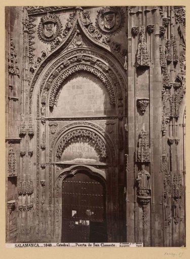 Portal in the Catedral Nueva in Salamanca