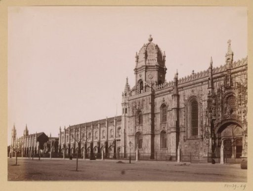 View of the Mosteiro dos Jerónimos in Lisbon