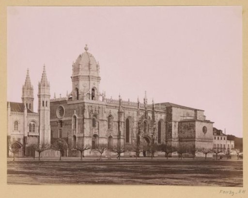 View of the Mosteiro dos Jerónimos in Lisbon