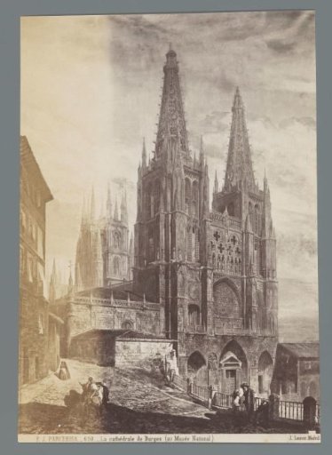 Photographic reproduction of a painting by Francisco Javier Parcerisa of the Cathedral of Burgos