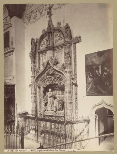 Tomb monument of Alfonso de Castilla in the Cartuja de Miraflores near Burgos