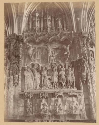 View of sculpture in the Cathedral of Burgos