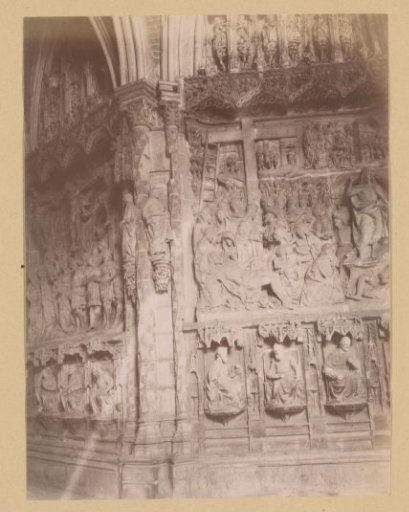 View of sculpture in the Cathedral of Burgos