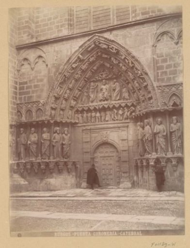 View of the Coronería gate of the Cathedral of Burgos