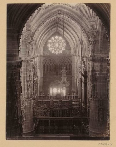View of the nave of the Cathedral of Burgos