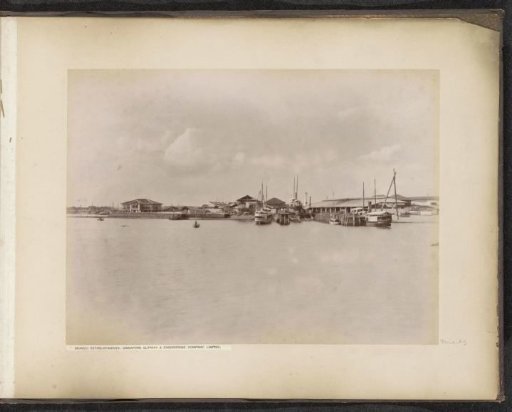 View of the quays, shipways and buildings of the Singapore Slipway and Engineering Company Limited in Tanjong Pagar