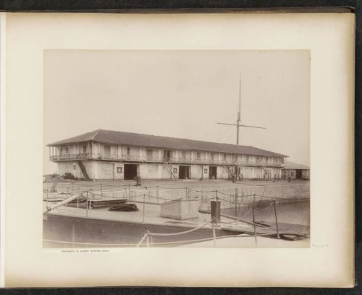 Entrance to the Albert Repair Dock of the Tanjong Pagar Dock Co. Ltd. in Singapore