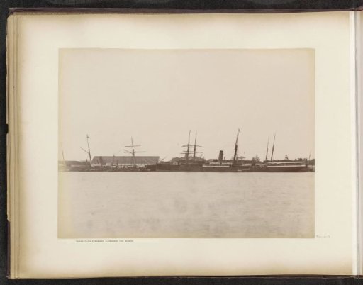 Three ships of the Glen Line at the quay of the Tanjong Pagar Dock Co. Ltd. in Singapore