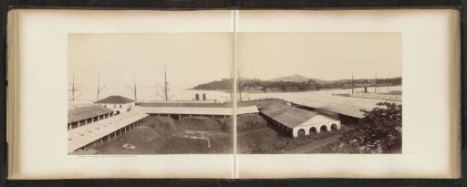 View of the buildings, quays and surroundings of the Tanjong Pagar Dock Co. Ltd. in Singapore