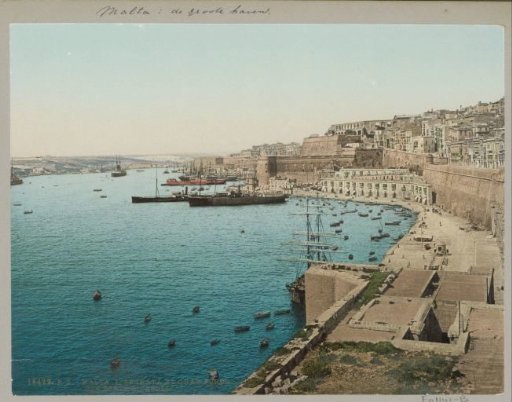 View of the Harbour of Kalkara with Fort Ricasoli