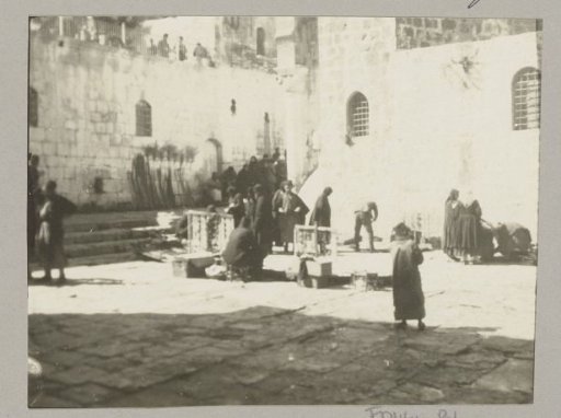 Square in front of the Church of the Holy Sepulchre in Jerusalem